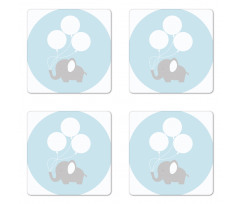 Balloons Baby Coaster Set Of Four