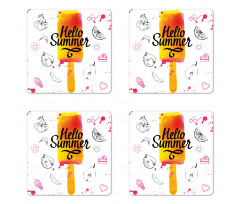 Hello Summer Coaster Set Of Four