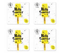 Lemon Flavor Coaster Set Of Four