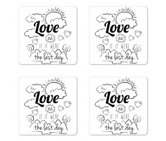 Optimist Message Coaster Set Of Four