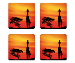 Mother and Child Coaster Set Of Four
