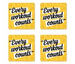 Every Workout Counts Coaster Set Of Four