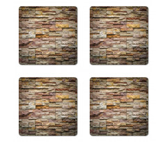 Urban Brick Slate Wall Coaster Set Of Four
