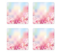 Dreamy Cherry Blossoms Coaster Set Of Four