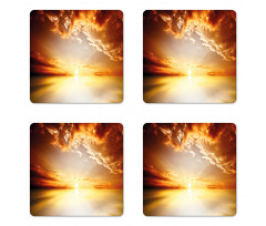 Tranquil Sunset Horizon Coaster Set Of Four