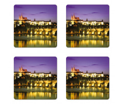 Charles Bridge Prague Coaster Set Of Four