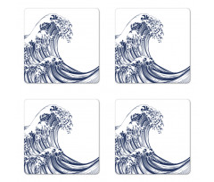 Oriental Vintage Coaster Set Of Four