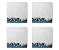 Aquatic Swirls Coaster Set Of Four