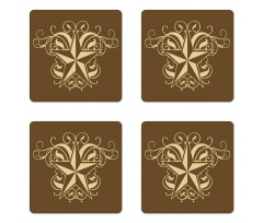 Baroque Swirl Coaster Set Of Four