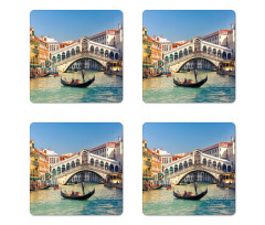 Sunny Day in City Travel Coaster Set Of Four