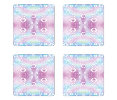 Fantasy Random Circles Coaster Set Of Four