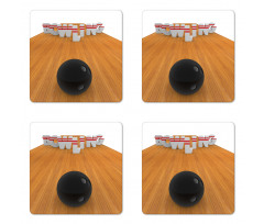 Alley Skittles Coaster Set Of Four