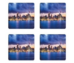 Auckland in New Zealand Coaster Set Of Four