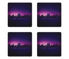 City Skyline Urban Life Coaster Set Of Four