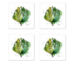 Abstract Cardunculus Coaster Set Of Four