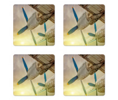 Old Aircraft Coaster Set Of Four