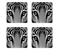 Tiger Sharp Eyes Wildlife Coaster Set Of Four