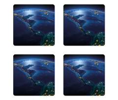 Central America Countries Coaster Set Of Four