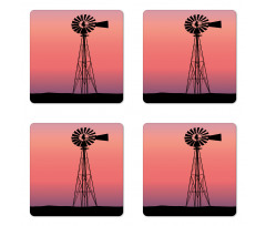 Dreamy Western Sunset Coaster Set Of Four