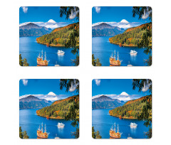 Lake Ashi in Japan Coaster Set Of Four