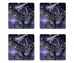 Ghost Vessel Island Coaster Set Of Four