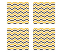 Large Zigzags Coaster Set Of Four