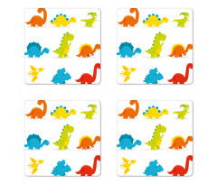 Funny Cartoon Set Coaster Set Of Four