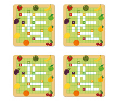 Summer Fruit Coaster Set Of Four