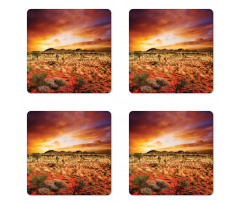 Sunset Central Australia Coaster Set Of Four