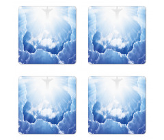 Ethereal Blue Sky Coaster Set Of Four