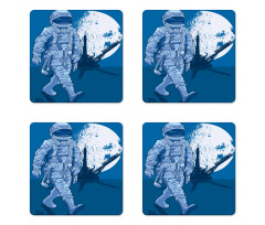 Walking on the Moon Coaster Set Of Four