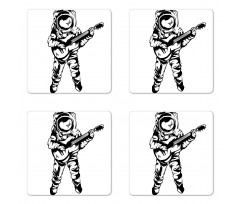 Jamming Space Man Coaster Set Of Four