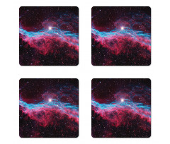 Outer Space Stars Galaxy Coaster Set Of Four