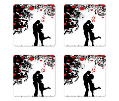 Lovers near Abstract Tree Coaster Set Of Four