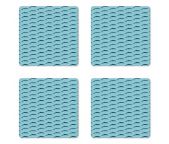 Marine Aquatic Fauna Coaster Set Of Four