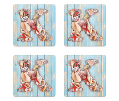 Letter K Invertebrates Coaster Set Of Four