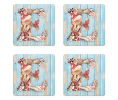 Underwater E Coaster Set Of Four