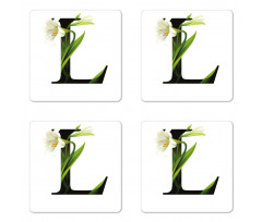 ABC Concept Lily and L Coaster Set Of Four