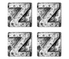 Capital Z Rusty Tone Coaster Set Of Four