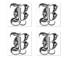 Classic Font Coaster Set Of Four