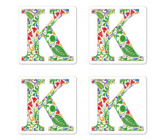 Uppercase Vivid Coaster Set Of Four