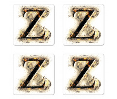 Capital Z Character Coaster Set Of Four