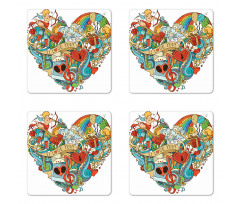 Eros Presents Ring Coaster Set Of Four