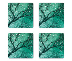 Stars Bare Branches Coaster Set Of Four