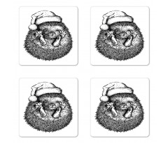 Winter Attire Hat Coaster Set Of Four