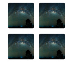 Milky Way Photo from Asia Coaster Set Of Four