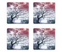 Abstract Colorful Dramatic Coaster Set Of Four