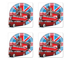 British Metropol City Coaster Set Of Four