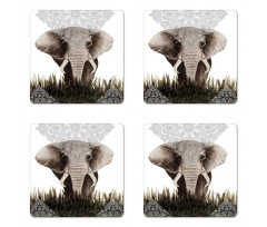 Elephant Animal Coaster Set Of Four