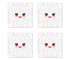 Kawaii Funny Muzzle Coaster Set Of Four